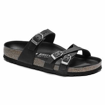 Franca Birkenstock Hex Oiled Kozene Damske Čierne | SK 89WNB